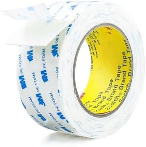 Double Sided Tape 2in x 16.5ft, Mounting Tape Heavy Duty, Removeable PE Foam Tape Strips, Strong Adhesive Tape Waterproof Free Damage for Paint Wall Picture Hanging Poster