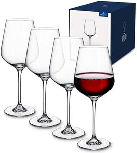 Villeroy & Boch – La Divina Red Wine Glass Set 4 Pieces, Dishwasher Safe, Large Wine Glasses, Red Wine Gobelet, Crystal Glass
