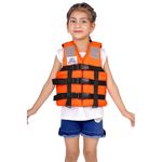 Swimming Life Jacket for Kids | Floating Vest (3-6Years) Weight Capacity Upto 25 Kg, Orange