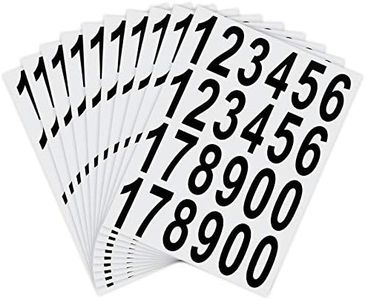 LUTER 10 Sheets of Waterproof Adhesive Mailbox Number Stickers for Mailbox, Home, Door, Address Number, Indoor or Outdoor (5 cm)