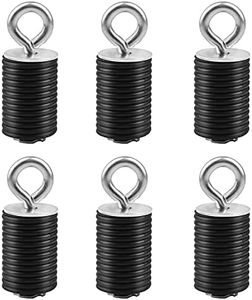 UTV Tie Down Anchors Bed Anchors Black Compatible with Polaris Ranger/General 500 700 800 900 1000 (Up to 2021) 2" Long Anchors Set of 6