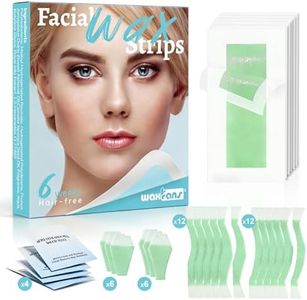 Waxfans 44PCS Facial Wax Strips for Hair Removal, Eyebrow & Face Hair Removal for Women,Waxing Kit for Women's Lip,Chin,Bikini,Underarms,Legs,Cejas | 44ct Facial Strips with 4 Post-wax Oil Wipes