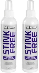 2Toms Stink Free Shoe & Gear Spray - Eliminates Odor Caused by Sweat (8 oz Bottle) (2 Pack)