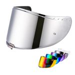 VCOROS For LS2 Challenger Helmets Visor FF327 Full Face Anti-fog Shield Pinlock Pin Ready (Chrome Silver)