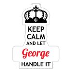 FurnishFantasy Keep Calm Personalised Fridge Magnet - Best Gift on Happy Birthday, Return Gifts for Kids, Everyday Gifting, Name - George