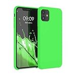 kwmobile Case Compatible with Apple iPhone 11 Case - TPU Silicone Phone Cover with Soft Finish - Lime Green