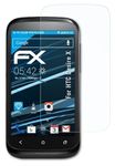 atFoliX Screen Protection Film compatible with HTC Desire X Screen Protector, ultra-clear FX Protective Film (3X)