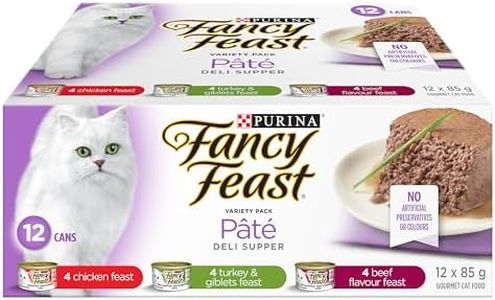 Fancy Feast Deli Supper Wet Cat Food, Pate Variety Pack 3 Flavours - 85 g Can (12 Pack)