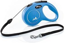 FLEXI Classic Cord Retractable Dog Lead, Blue, sml