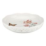 Lenox Butterfly Meadow Low Serve Bowl, White -