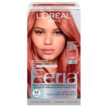 L’Oréal Paris Feria Multi-Faceted Shimmering Permanent Hair Dye, CP1 Coral Pink, Permanent Hair Color for Long Lasting Hair Dye with Bonding Complex Conditioner, Pack of 1 (Packaging May Vary)