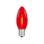 ‎Novelty Lights 25PK C9 LED Plastic Filament Outdoor Christmas Replacement Bulbs LED Christmas Bulbs, Led Bulbs, Replacement Outdoor Light Bulbs, C9 Light Bulbs (Red)