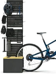 CycEzreal Bicycle Parking Box 4-in-1: Bike Rack, Storage Box, Shoe Bench & Organizer Shelf - For Garage, Entryway, Balcony - Space Saving Design with Large Storage Capacity (US Power Plug Black)