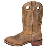 Smoky Mountain Boots,Duke Series,Men’s Western Boot,Square Toe,Durable Leather,Rubber Sole & Stacked Leather Block Heel,Man-Made Lining & Leather Upper,Steel Shank, Brown Oil Distress, 11.5 X-Wide