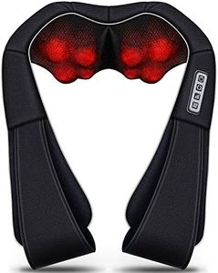 Shiatsu Neck & Back Massager with Heat - VIKTOR JURGEN Deep Tissue Kneading Sports Recovery Massagers for Neck, Back, Shoulders, Foot, Legs - Relaxation Gifts for Him/Her