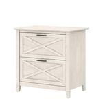 Bush Furniture Key West 2 Drawer Lateral File Cabinet in Linen White Oak | Document Storage for Home Office | Accent Chest with Drawers