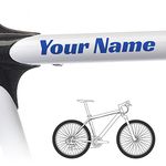 2 x Custom Name Bike Frame Stickers - Race Style