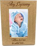 Personalised Wooden Photo 4 x 6 Frame Custom Engraved Any Message