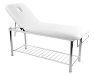 SKINACT Metal Frame Edition of Smart Massage/Facial Bed & Table +600lbs White (Heavy Duty)