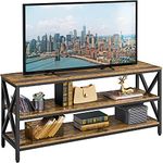 Yaheetech TV Stand for TVs up to 65 Inch, TV Unit with Open Storage Shelves, Industrial TV Table, TV Console for Living Room, Entertainment Center, Hallway