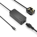 65W Charger for Lenovo Laptop, USB C Power Remplacement for Thinkpad, Yoga - 10Ft Prolonged Electric Cord, Charging Indicator, Fast Charger