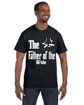 ALLNTRENDS Men T Shirt The Father of The Bride (XL, Black)