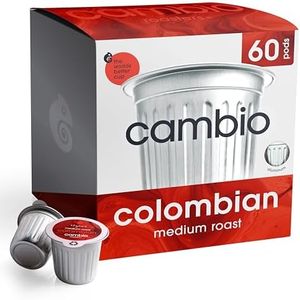 Cambio Roasters Medium Roast Organic Coffee Pods - Aluminum K-Cups, 60ct