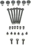 KAISH Whole Set Stainless Steel Tremolo Fine Tuner Screws String Insert Block Saddle Mounting Screws Locking Nut & String Lock Screws for Floyd Rose