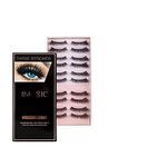 GNASTAS Imagic Professional Synthetic Fibers False Eyelashes, Natural & soft 100% Handmade 3D Eyelashes Pack 10 Pairs (pack of 1)