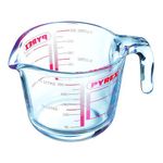 Pyrex Classic Glass Measuring Jug High Heat Resistance 0.25 Litre Transparent (Pack of 2)