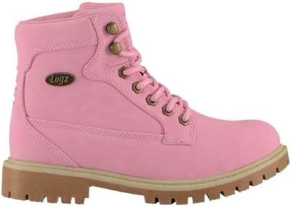 Lugz | Mantle Hi Womens Boots | Slip Resistant Womens Fall Boots | Everyday Women Footwear, Bubblegum Pink/Cream/Gum, 8 M