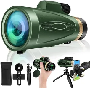 Monocular-Telescope 80x100 HD for Adults Larger Vision Monoculars High Powered Smartphone Monocular for Bird Watching Hunting Hiking Camping Wildlife