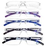 AQWANO Rimless Reading Glasses for 