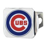 FANMATS 26540 MLB - Chicago Cubs Color Hitch Cover - Chrome