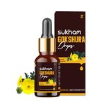 Sukham Gokshura Liquid Drops- TTT 120 Tribulus Terrestris | 3rd Party Lab Tested | For Recovery & Performance - 30ml (40 Servings) Enriched with Saponins & Flavonoids, Alcohol-Free Liquid Concentrate