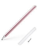 Stylus Pen for iPad Pens for Touch Screen with Magnetic Cap & Artificial Leather Case, Compatible with Apple Pencil 1st & 2nd generation, iPad, iPhone, Samsung, Lenovo, Rose Gold