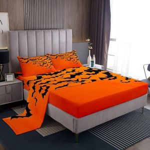 jejeloiu Eve of All Saint's Day Sheets King Size Children Deep Pocket