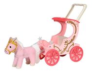 Baby Annabell Little Sweet Carriage & Pony 707210 - For Dolls Sized 36cm to 43cm for Toddlers - Carriage Includes Light Effects, Removable Handle/Harness - Batteries Required - Suitable from 1 Year