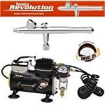 Master Airbrush IWATA REVOLUTION BR AIRBRUSHING SYSTEM WITH SMART JET AIR COMPRESSOR