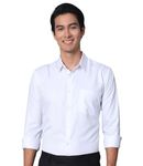 Majestic Man Slim Fit Bamboo Silk Club wear Formal Shirt (X-Large,Milky White)