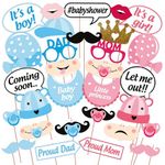 Wobbox Baby Shower Caremony Photo Booth Props, Baby Shower Props for Photoshoot, Baby Shower Decoration, Mom to Be Daddy to Be Decoration, Godh Bharai Ceremony Decorations Items-(FP74)