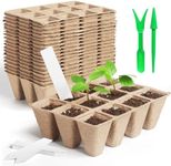 KOAMLY Square Peat Nursery Pots, Biodegradable Herb Seed Nursery Pot Kits, Seedling Pots