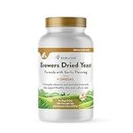 NaturVet Brewer's Dried Yeast Formula with Garlic Flavoring Plus Omegas for Dogs and Cats, 500 ct Chewable Tablets, Made in USA