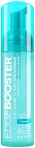 Style Factor EDGE BOOSTER Extra Strength Setting Mousse – Frizz Control, Extra Volume, and Conditioning – 6.4oz Turquenite Mousse for Curly Hair