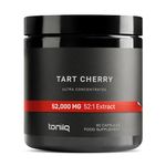 Toniiq Ultra High Strength Tart Cherry Capsules - 52,000mg 52x Concentrated Extract - Highly Concentrated and Bioavailable - 60 Capsules