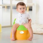 R for Rabbit Tiny Tots Potty Seat Adaptable Potty Training Seat for New Born Baby/Infant/Kids 6 to 48 Months Weight Capacity 18Kg (Green Yellow)