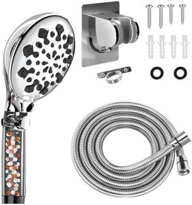Aquadalus RV Shower head with Hose - High Pressure 10 Modes Shower Head with Filters - Filtered Shower Head with Hand Held Spray, for RV/Campers, Travel Trailer, Motorhome with On Off Switch