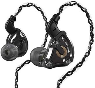 Surfans SE01 IEM Headphone, High-Res Hybrid Driver In-Ear Monitors Earphone, Noise Isolating Deep Bass Wired Earbuds with 0.78mm 2pin Detachable Cable for Audiophile Phone PC Tablet