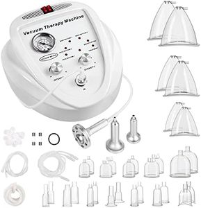 Beauty Star Vacuum Therapy Machine, Adjustable Suction and 6 Modes Vacuum Cupping Therapy Sets with 30 Cups and 3 Pumps