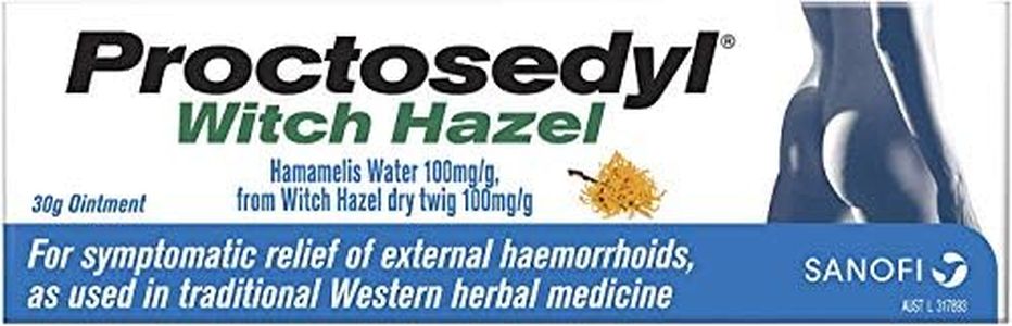 Proctosedyl Witch Hazel Hemmorrhoids Ointment - Traditionally Used in Western medicine for Relief of External Haemorrhoid Symptoms - 30g